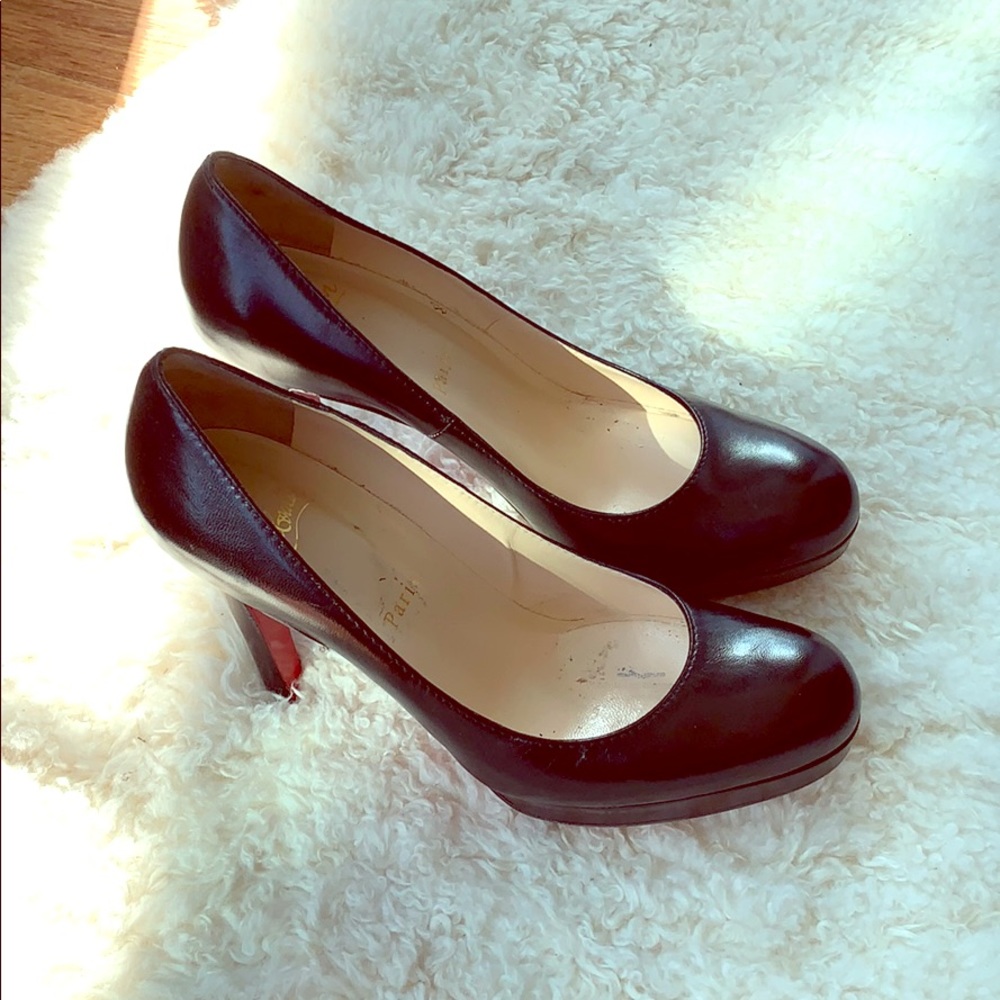 Christian louboutin black platform pumps ( *Moving Sale)